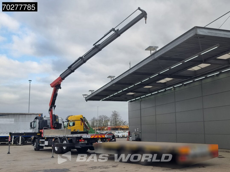 Volvo FM 460 6X2 Fassi F365A.2.25 E-Dynamic Retarder Euro 6 Kraan Crane - Platós teherautó, Darus autó: 3 kép. Volvo FM 460 6X2 Fassi F365A.2.25 E-Dynamic Retarder Euro 6 Kraan Crane - Platós teherautó, Darus autó: 3 kép.