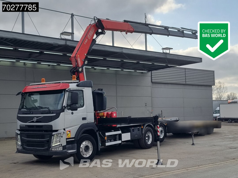 Volvo FM 460 6X2 Fassi F365A.2.25 E-Dynamic Retarder Euro 6 Kraan Crane - Platós teherautó, Darus autó: 1 kép. Volvo FM 460 6X2 Fassi F365A.2.25 E-Dynamic Retarder Euro 6 Kraan Crane - Platós teherautó, Darus autó: 1 kép.
