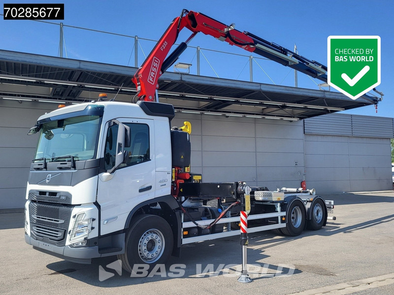Volvo FM 460 6X2 NEW! FASSI F235A.0.25 Kran + HYVA 20-57-S Lift+steering axle Euro 6 - Horgos rakodó teherautó, Darus autó: 1 kép. Volvo FM 460 6X2 NEW! FASSI F235A.0.25 Kran + HYVA 20-57-S Lift+steering axle Euro 6 - Horgos rakodó teherautó, Darus autó: 1 kép.
