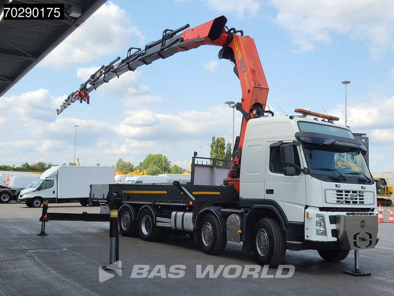Volvo FM 480 8X2 Palfinger PK85002 Crane+Jib Lifting-Axle Big-Axle Automatic Euro 4 - Platós teherautó, Darus autó: 3 kép. Volvo FM 480 8X2 Palfinger PK85002 Crane+Jib Lifting-Axle Big-Axle Automatic Euro 4 - Platós teherautó, Darus autó: 3 kép.