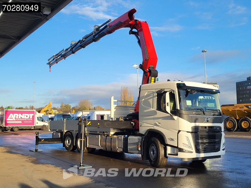 Volvo FM 500 6X2 NEW! Palfinger PK41002 EH-E Kran Crane Lift-steering Axle Euro 6 - Platós teherautó, Darus autó: 3 kép. Volvo FM 500 6X2 NEW! Palfinger PK41002 EH-E Kran Crane Lift-steering Axle Euro 6 - Platós teherautó, Darus autó: 3 kép.