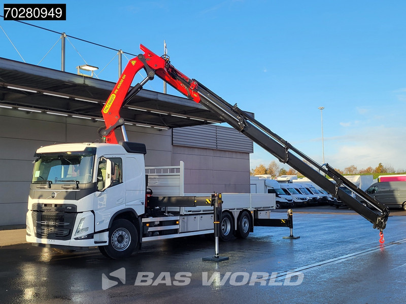 Volvo FM 500 6X2 NEW! Palfinger PK41002 EH-E Kran Crane Lift-steering Axle Euro 6 - Platós teherautó, Darus autó: 5 kép. Volvo FM 500 6X2 NEW! Palfinger PK41002 EH-E Kran Crane Lift-steering Axle Euro 6 - Platós teherautó, Darus autó: 5 kép.