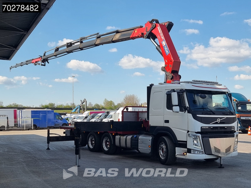 Volvo FM 500 8X4 HMF5020 K6 + Fly Jib Lift+Lenkachse Crane Kran Euro 6 - Platós teherautó, Darus autó: 3 kép. Volvo FM 500 8X4 HMF5020 K6 + Fly Jib Lift+Lenkachse Crane Kran Euro 6 - Platós teherautó, Darus autó: 3 kép.