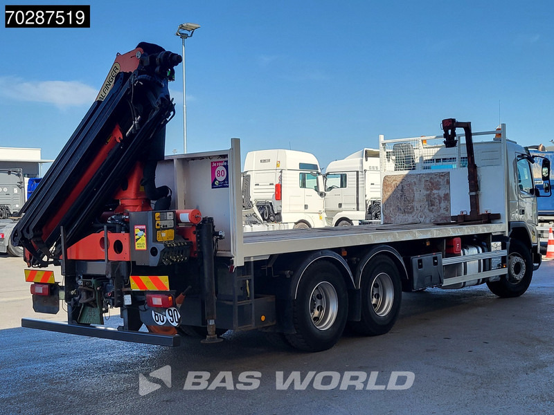 Platós teherautó, Darus autó Volvo FMX 370 6X4 Palfinger PK18002 EH Crane Kran Automatic Euro 5: 11 kép.