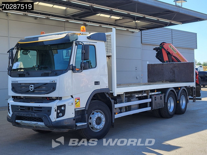 Platós teherautó, Darus autó Volvo FMX 370 6X4 Palfinger PK18002 EH Crane Kran Automatic Euro 5: 8 kép.