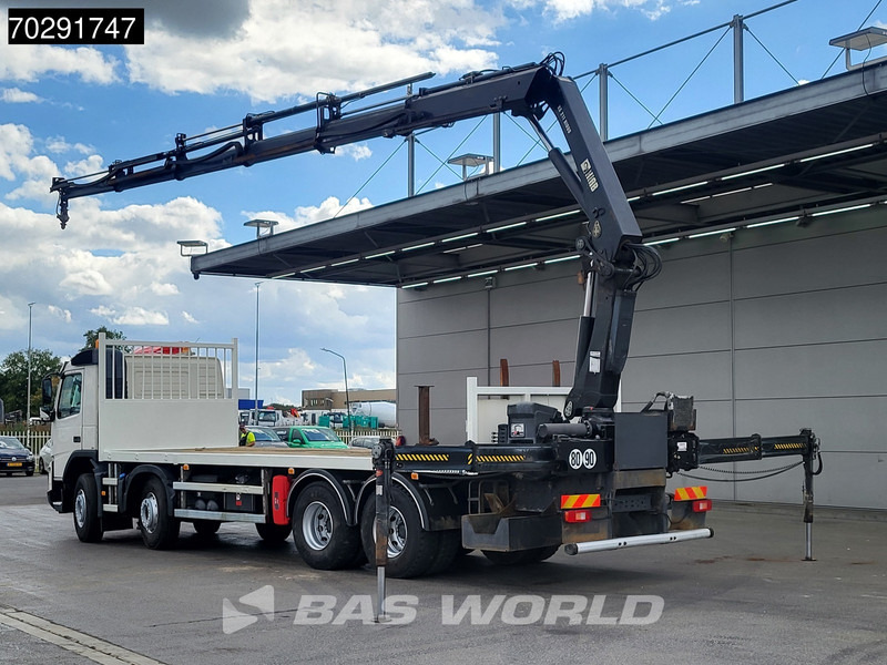 Volvo FMX 370 8X4 HIAB 211EP-5 HIDUO Crane Automatic Euro 5 - Platós teherautó, Darus autó: 2 kép. Volvo FMX 370 8X4 HIAB 211EP-5 HIDUO Crane Automatic Euro 5 - Platós teherautó, Darus autó: 2 kép.