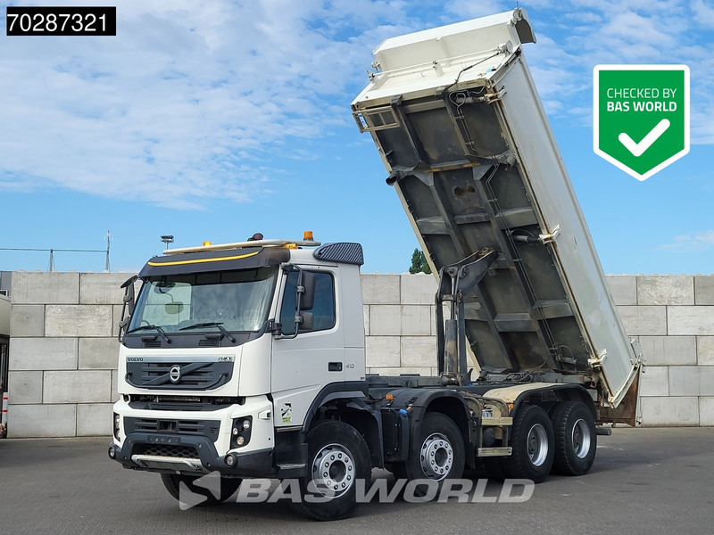 Volvo FMX 410 8X4 13m3 Marrel Tipper SteelSuspension 2-Side Kipper BigAxle Euro 5 - Billenőplatós teherautó: 1 kép. Volvo FMX 410 8X4 13m3 Marrel Tipper SteelSuspension 2-Side Kipper BigAxle Euro 5 - Billenőplatós teherautó: 1 kép.