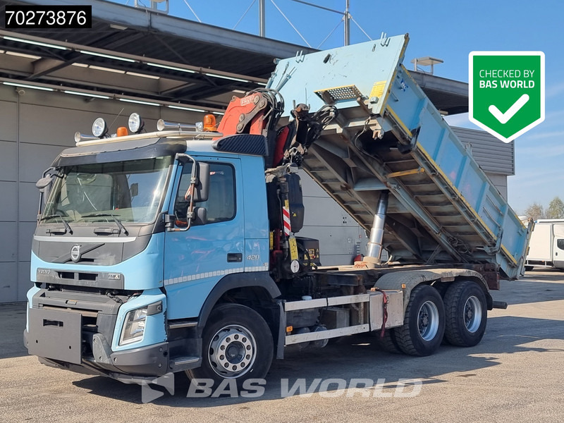 Volvo FMX 420 6X4 Fassi F155A.2.22 Crane 9m3 Big-Axle Automatic Euro 5 - Billenőplatós teherautó, Darus autó: 5 kép. Volvo FMX 420 6X4 Fassi F155A.2.22 Crane 9m3 Big-Axle Automatic Euro 5 - Billenőplatós teherautó, Darus autó: 5 kép.