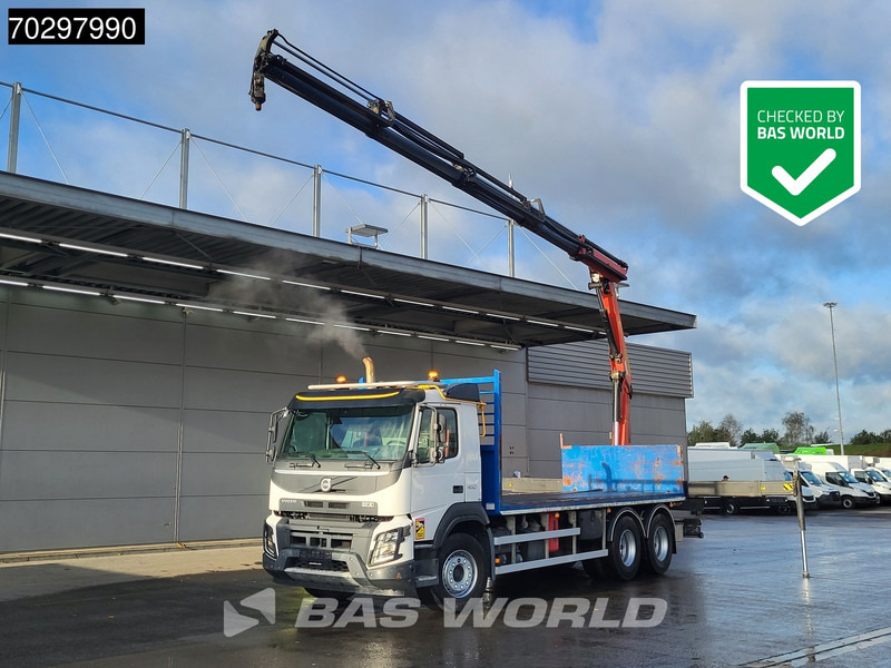 Volvo FMX 450 FMX 6X4 Palfinger PK 18002 EH Crane Manual Euro 6 - Platós teherautó, Darus autó: 1 kép. Volvo FMX 450 FMX 6X4 Palfinger PK 18002 EH Crane Manual Euro 6 - Platós teherautó, Darus autó: 1 kép.