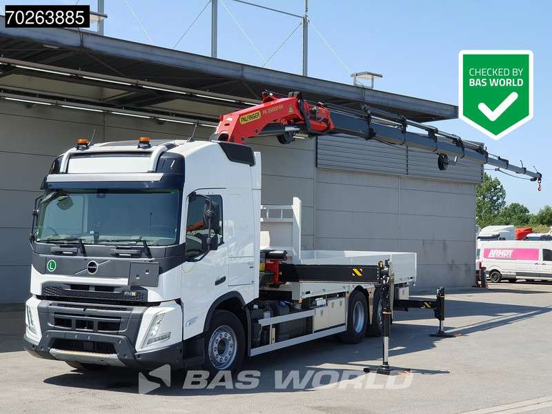 Volvo FMX 460 6X2 Palfinger PK33002 Crane 8 Extensions Lift+Lenkachse ADR VEB+ Euro 6 - Platós teherautó, Darus autó: 1 kép. Volvo FMX 460 6X2 Palfinger PK33002 Crane 8 Extensions Lift+Lenkachse ADR VEB+ Euro 6 - Platós teherautó, Darus autó: 1 kép.