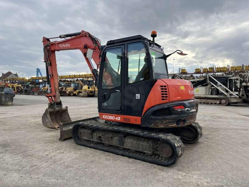 Kubota KX080-4A - Lánctalpas kotró: 5 kép. Kubota KX080-4A - Lánctalpas kotró: 5 kép.
