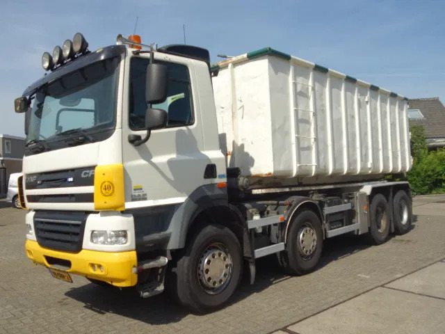 DAF CF 410 8X4 NCH CONTAINER SYSTEEM 32 TON 90 graden silo containers - Teherautó - kábelrendszer: 3 kép. DAF CF 410 8X4 NCH CONTAINER SYSTEEM 32 TON 90 graden silo containers - Teherautó - kábelrendszer: 3 kép.