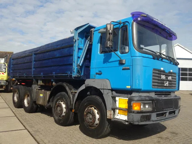 MAN 41-414 MEILLER KIPPER 8X4,MANUAL POMP - Billenőplatós teherautó: 3 kép. MAN 41-414 MEILLER KIPPER 8X4,MANUAL POMP - Billenőplatós teherautó: 3 kép.