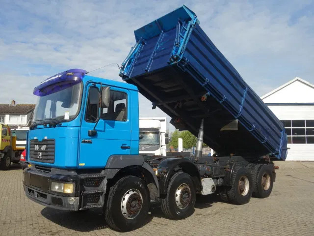 MAN 41-414 MEILLER KIPPER 8X4,MANUAL POMP - Billenőplatós teherautó: 2 kép. MAN 41-414 MEILLER KIPPER 8X4,MANUAL POMP - Billenőplatós teherautó: 2 kép.