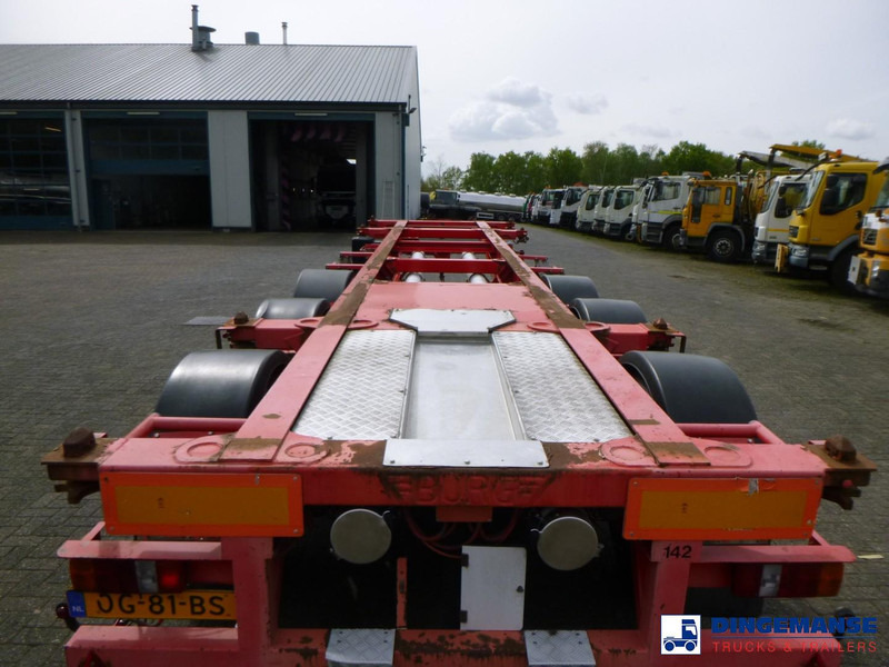 Félpótkocsi cserefelépítményes Burg 3-axle container chassis 20-30 ft: 12 kép.