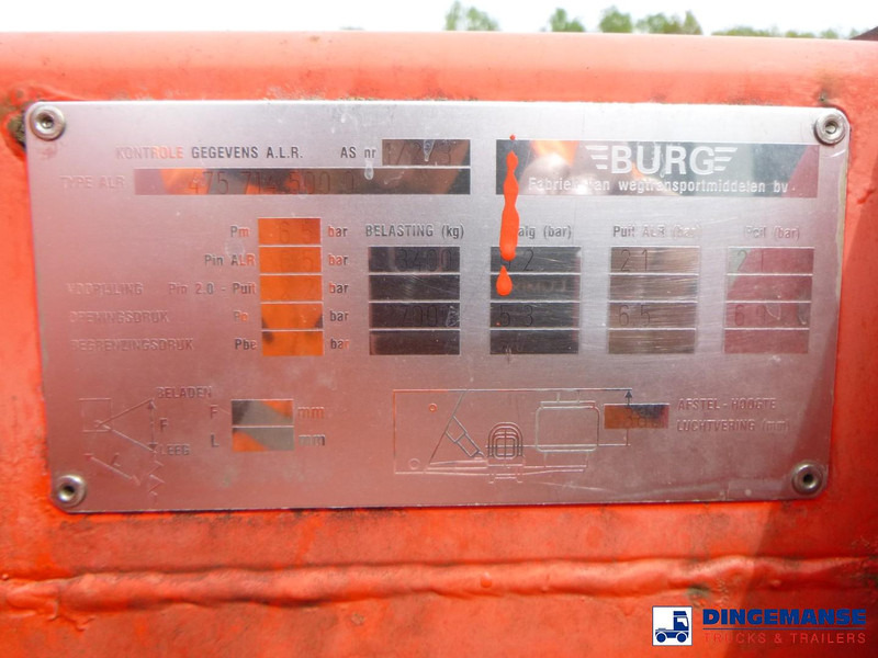 Félpótkocsi cserefelépítményes Burg 3-axle container chassis 20-30 ft: 16 kép.