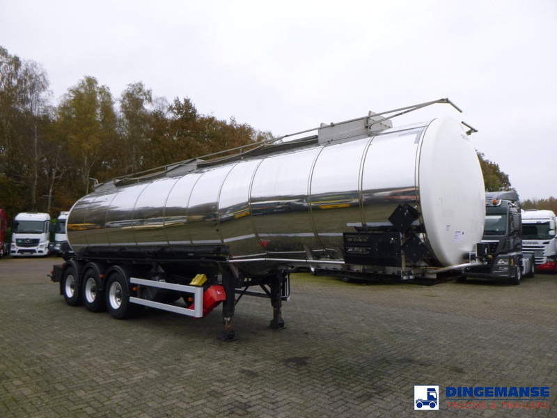 Crane Fruehauf Chemical tank inox 32.8 m3 / 1 comp - Tartályos félpótkocsi: 2 kép. Crane Fruehauf Chemical tank inox 32.8 m3 / 1 comp - Tartályos félpótkocsi: 2 kép.