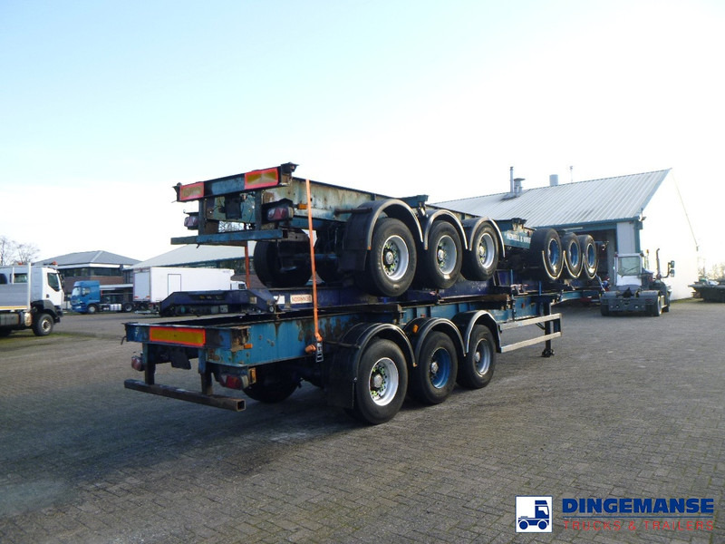 Crane Fruehauf Stack - 3 x container trailer 20-20-30-40 ft - Cserefelépítményes teherautó: 4 kép. Crane Fruehauf Stack - 3 x container trailer 20-20-30-40 ft - Cserefelépítményes teherautó: 4 kép.