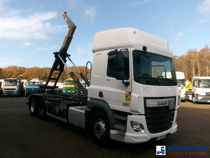DAF CF 460 6x2 Euro 6 Hyva container hook 20 t - Horgos rakodó teherautó: 2 kép. DAF CF 460 6x2 Euro 6 Hyva container hook 20 t - Horgos rakodó teherautó: 2 kép.