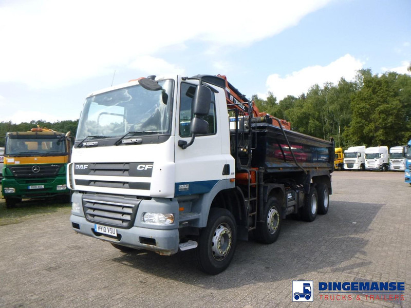DAF CF 85.360 8X4 RHD tipper + Terex 118.2 VGL-A15 - Darus autó: 5 kép. DAF CF 85.360 8X4 RHD tipper + Terex 118.2 VGL-A15 - Darus autó: 5 kép.