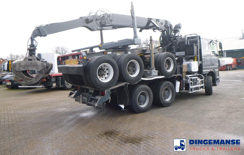 DAF XF 105.510 6x4 + Loglift F281S83 crane / timber truck + dolly - Darus autó: 4 kép. DAF XF 105.510 6x4 + Loglift F281S83 crane / timber truck + dolly - Darus autó: 4 kép.
