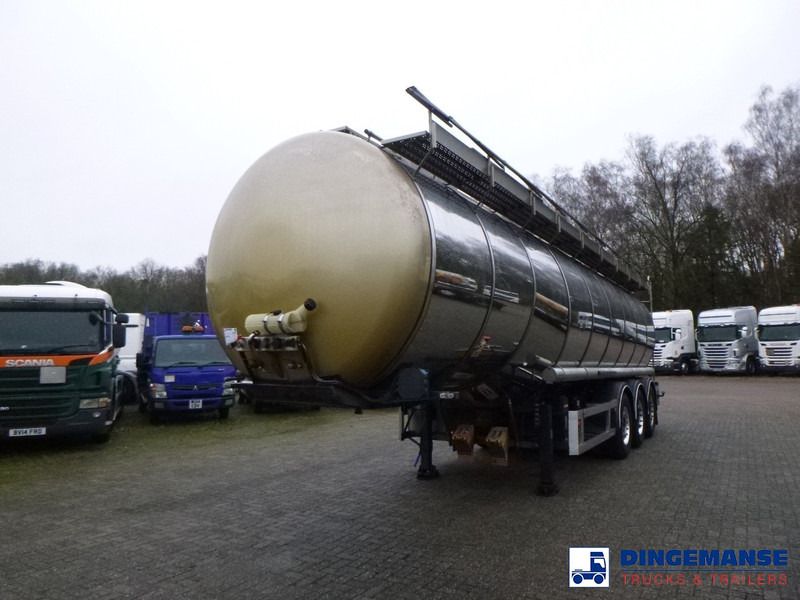 Dijkstra Chemical tank inox L4BH 37.5 m3 / 1 comp - Tartályos félpótkocsi: 1 kép. Dijkstra Chemical tank inox L4BH 37.5 m3 / 1 comp - Tartályos félpótkocsi: 1 kép.