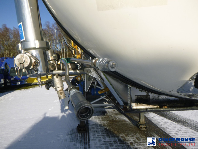 Tartályos félpótkocsi Feldbinder Chemical tank inox L4BH 30 m3 / 1 comp + pump: 14 kép.
