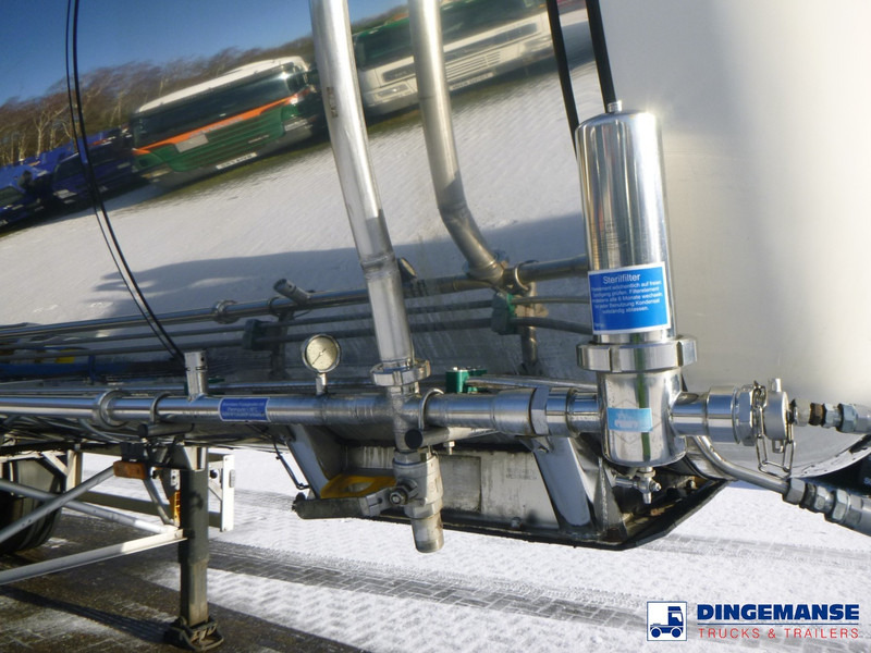 Tartályos félpótkocsi Feldbinder Chemical tank inox L4BH 30 m3 / 1 comp + pump: 15 kép.