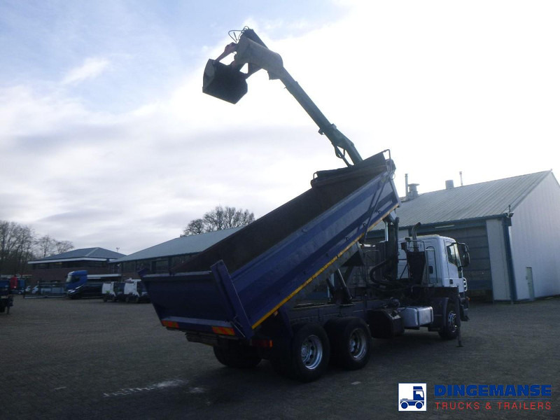 Iveco AD260T33 6X4 RHD tipper + HMF crane - Darus autó: 4 kép. Iveco AD260T33 6X4 RHD tipper + HMF crane - Darus autó: 4 kép.