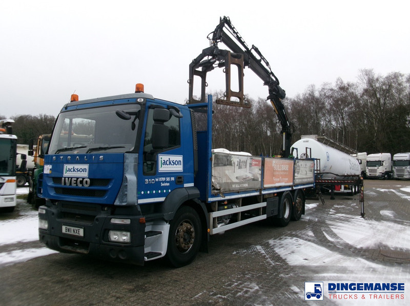 Iveco Stralis 310 EEV 6x2 RHD + Atlas 120.2E - Darus autó: 1 kép. Iveco Stralis 310 EEV 6x2 RHD + Atlas 120.2E - Darus autó: 1 kép.