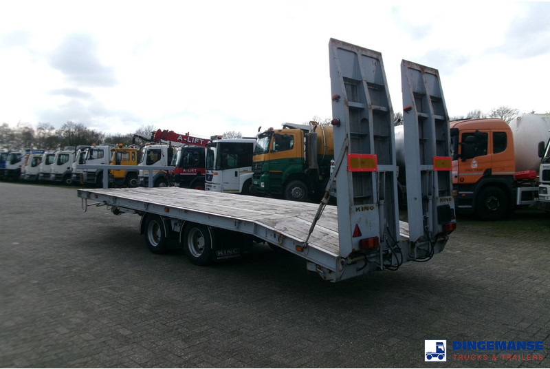 KING 2-axle platform drawbar trailer 14t + ramps - Platós pótkocsi: 3 kép. KING 2-axle platform drawbar trailer 14t + ramps - Platós pótkocsi: 3 kép.