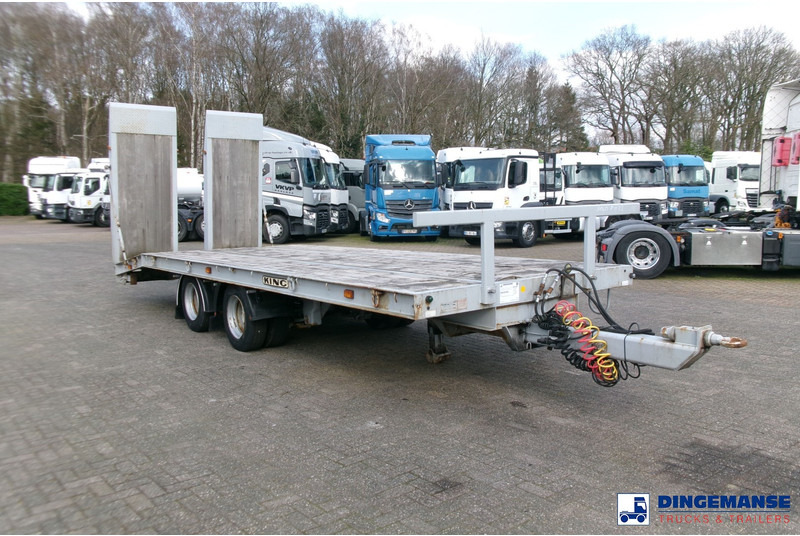 KING 2-axle platform drawbar trailer 14t + ramps - Platós pótkocsi: 2 kép. KING 2-axle platform drawbar trailer 14t + ramps - Platós pótkocsi: 2 kép.