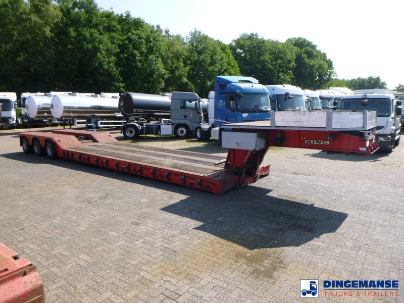KING 3-axle lowbed trailer 70t - Félpótkocsi mélybölcsős: 2 kép. KING 3-axle lowbed trailer 70t - Félpótkocsi mélybölcsős: 2 kép.