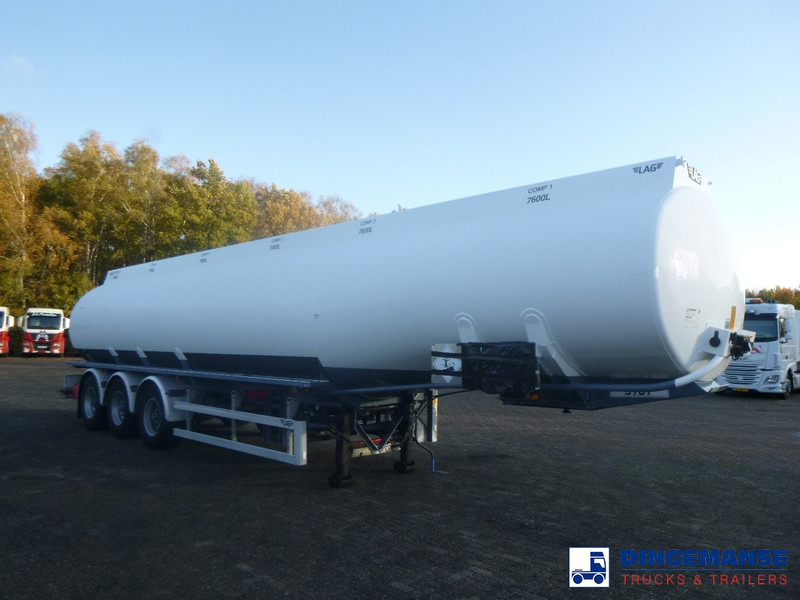 LAG Fuel tank alu 44.5 m3 / 6 comp + pump - Tartályos félpótkocsi: 2 kép. LAG Fuel tank alu 44.5 m3 / 6 comp + pump - Tartályos félpótkocsi: 2 kép.