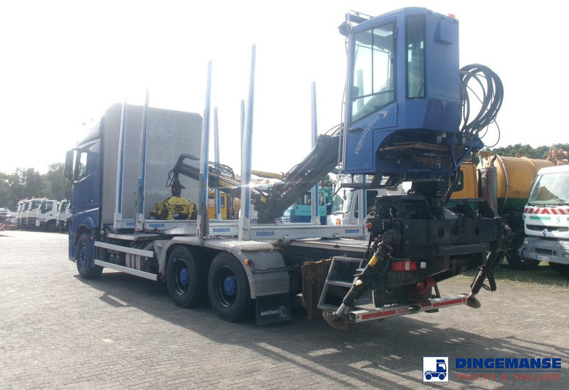 Mercedes-Benz Actros 2663 6x4 Euro 6 loglift F96 crane timber truck - Rönkszállító teherautó, Darus autó: 3 kép. Mercedes-Benz Actros 2663 6x4 Euro 6 loglift F96 crane timber truck - Rönkszállító teherautó, Darus autó: 3 kép.