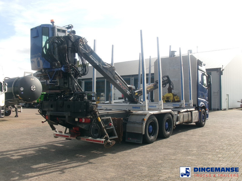 Mercedes-Benz Actros 2663 6x4 Euro 6 loglift F96 crane timber truck - Darus autó: 4 kép. Mercedes-Benz Actros 2663 6x4 Euro 6 loglift F96 crane timber truck - Darus autó: 4 kép.