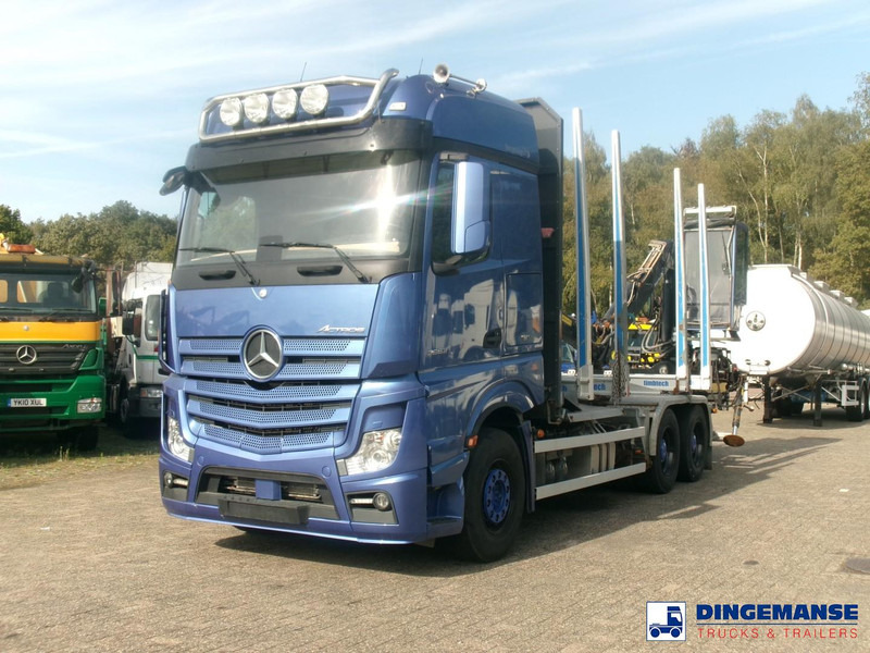 Mercedes-Benz Actros 2663 6x4 Euro 6 loglift F96 crane timber truck - Darus autó: 1 kép. Mercedes-Benz Actros 2663 6x4 Euro 6 loglift F96 crane timber truck - Darus autó: 1 kép.