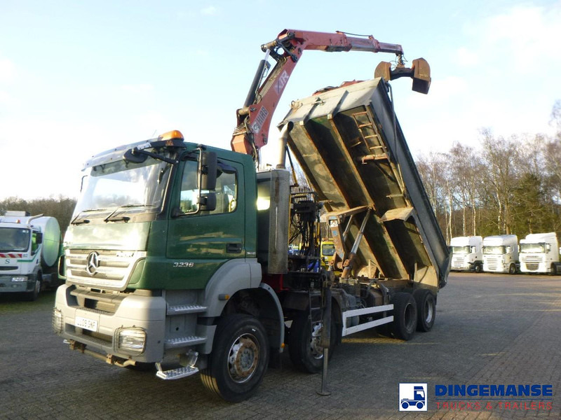 Mercedes-Benz Axor 3236 8x4 RHD tipper + Hiab 1283 DK-2 Duo - Darus autó: 1 kép. Mercedes-Benz Axor 3236 8x4 RHD tipper + Hiab 1283 DK-2 Duo - Darus autó: 1 kép.