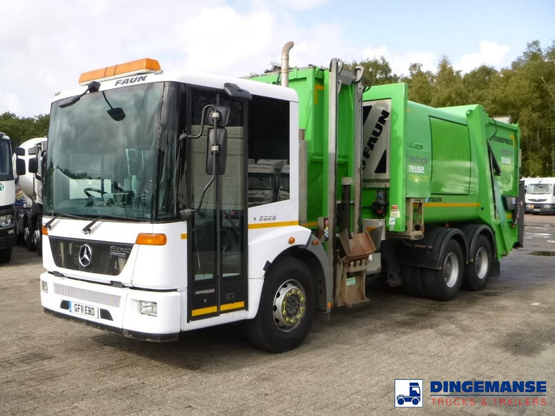 Mercedes-Benz Econic 2629LL 6x4 RHD Faun refuse truck - Szemetesautó: 1 kép. Mercedes-Benz Econic 2629LL 6x4 RHD Faun refuse truck - Szemetesautó: 1 kép.