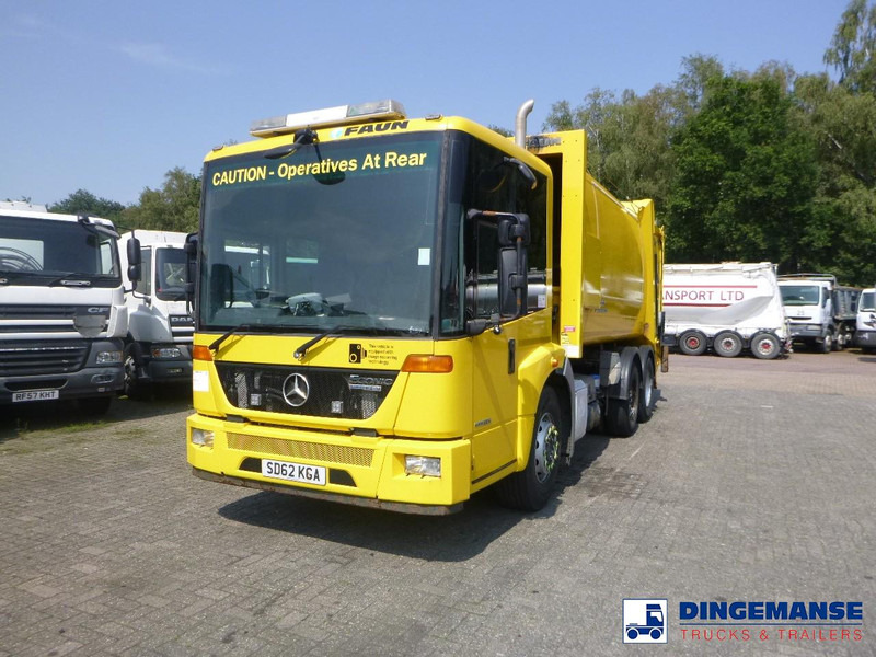 Mercedes-Benz Econic 2633 6x4 RHD Euro 5 EEV Faun Variopress refuse truck - Szemetesautó: 1 kép. Mercedes-Benz Econic 2633 6x4 RHD Euro 5 EEV Faun Variopress refuse truck - Szemetesautó: 1 kép.