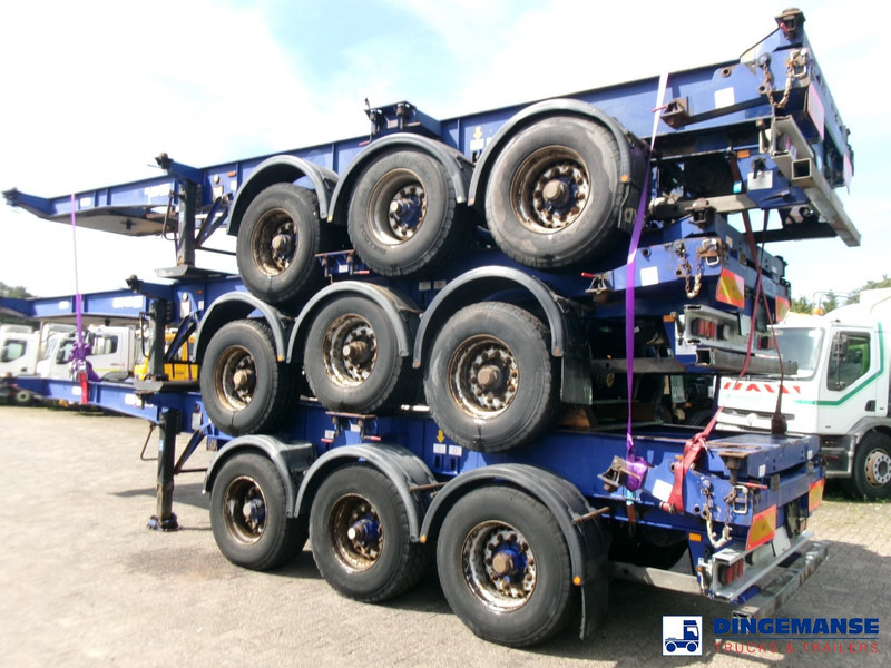 Montracon Stack - 3 x container chassis 20-30-40-45 ft - Cserefelépítményes teherautó: 4 kép. Montracon Stack - 3 x container chassis 20-30-40-45 ft - Cserefelépítményes teherautó: 4 kép.