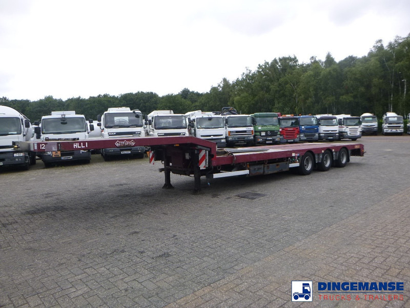 Nooteboom 3-axle semi-lowbed trailer extendable 14.5 m + ramps - Félpótkocsi mélybölcsős: 5 kép. Nooteboom 3-axle semi-lowbed trailer extendable 14.5 m + ramps - Félpótkocsi mélybölcsős: 5 kép.
