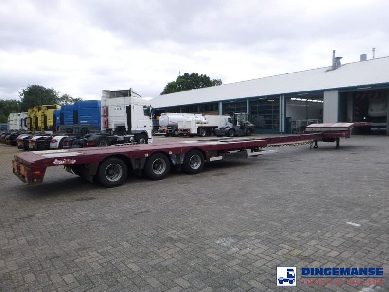 Nooteboom 3-axle semi-lowbed trailer extendable 14.5 m + ramps - Félpótkocsi mélybölcsős: 4 kép. Nooteboom 3-axle semi-lowbed trailer extendable 14.5 m + ramps - Félpótkocsi mélybölcsős: 4 kép.