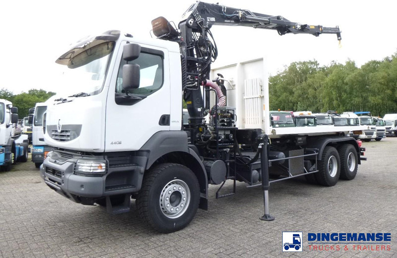 Renault Kerax 440 dxi 6x4 + Hiab 1620Z 80 + XR21S cont. hook - Darus autó: 1 kép. Renault Kerax 440 dxi 6x4 + Hiab 1620Z 80 + XR21S cont. hook - Darus autó: 1 kép.