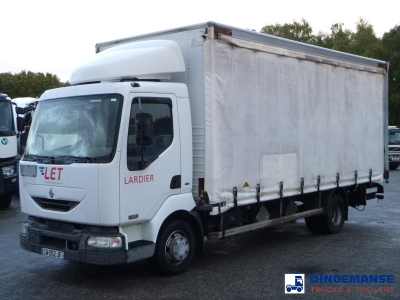 Renault Midlum 180 dci 4x2 curtain sider - Ponyvás teherautó: 1 kép. Renault Midlum 180 dci 4x2 curtain sider - Ponyvás teherautó: 1 kép.