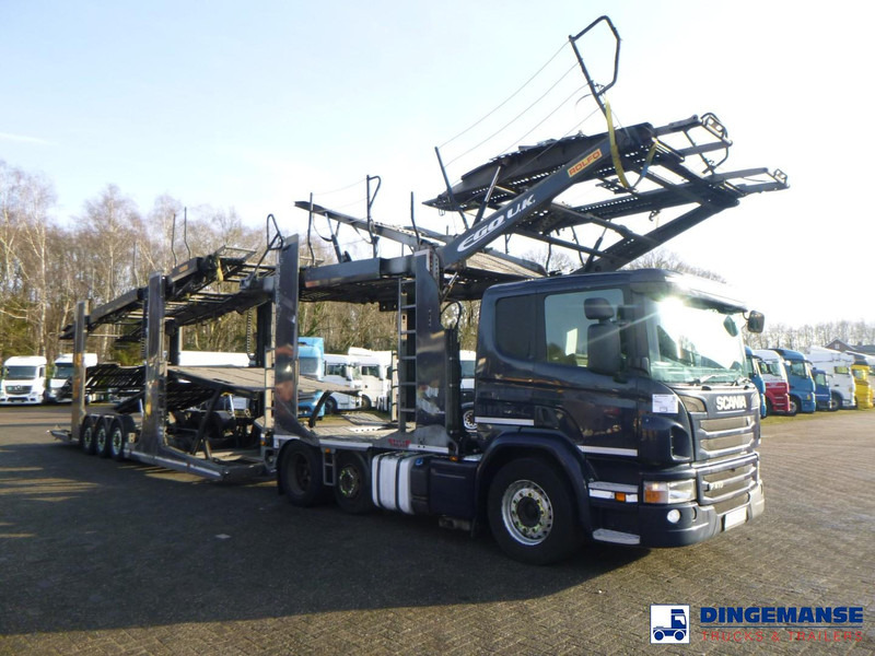 Scania P 410 6x2 RHD Rolfo car transporter - Autószállító teherautó: 2 kép. Scania P 410 6x2 RHD Rolfo car transporter - Autószállító teherautó: 2 kép.