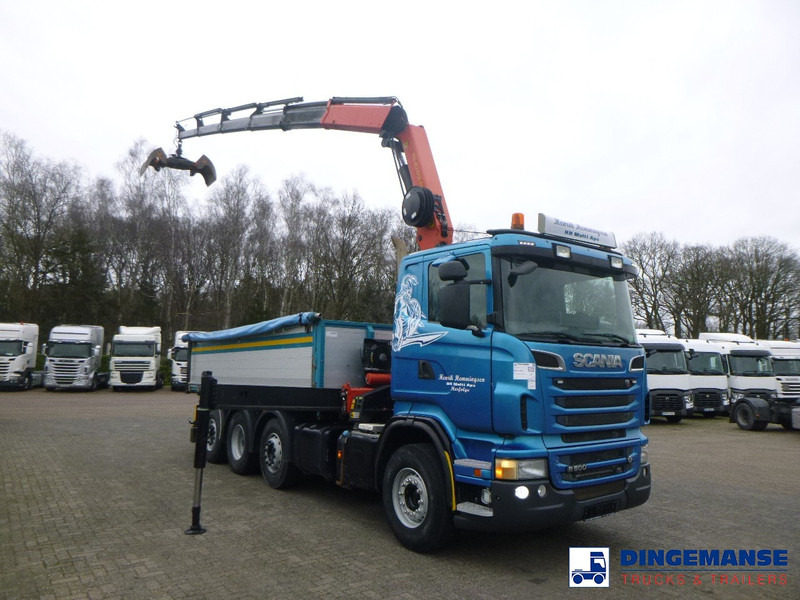 Scania R 500 8X2 tipper + Palfinger PK27001 EHD - Darus autó: 2 kép. Scania R 500 8X2 tipper + Palfinger PK27001 EHD - Darus autó: 2 kép.