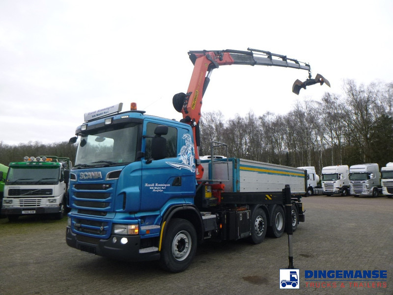 Scania R 500 8X2 tipper + Palfinger PK27001 EHD - Darus autó: 1 kép. Scania R 500 8X2 tipper + Palfinger PK27001 EHD - Darus autó: 1 kép.