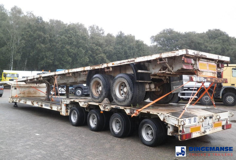 Traylona 2-axle platform trailer 39000KG / Extendable 19M - Félpótkocsi mélybölcsős: 4 kép. Traylona 2-axle platform trailer 39000KG / Extendable 19M - Félpótkocsi mélybölcsős: 4 kép.