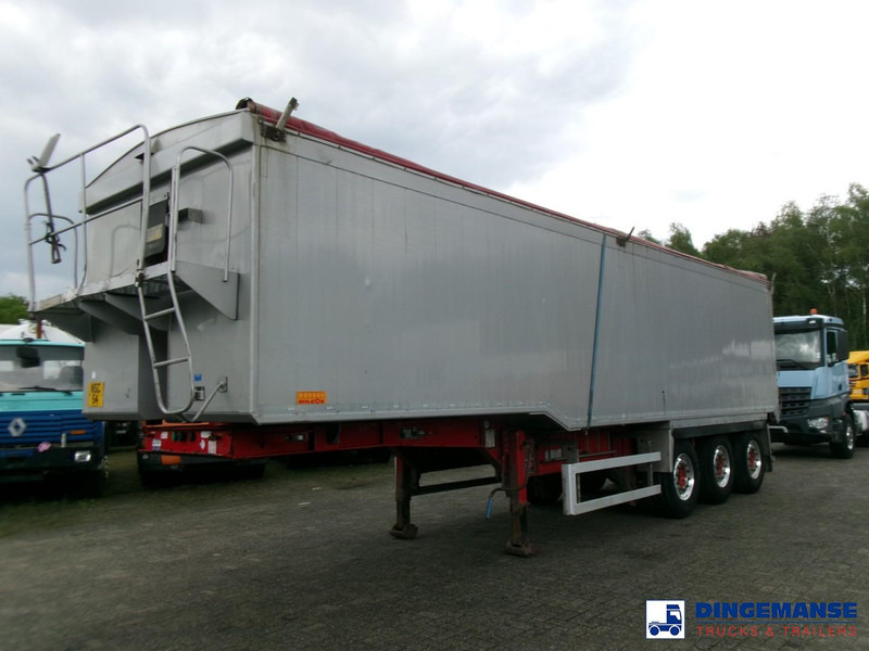 WILCOX Tipper trailer alu 52 m3 + tarpaulin - Félpótkocsi billenőplatós: 1 kép. WILCOX Tipper trailer alu 52 m3 + tarpaulin - Félpótkocsi billenőplatós: 1 kép.